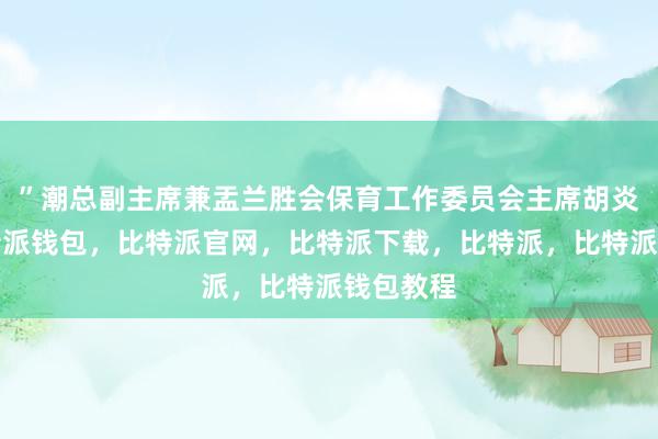 ”潮总副主席兼盂兰胜会保育工作委员会主席胡炎松说比特派钱包，比特派官网，比特派下载，比特派，比特派钱包教程