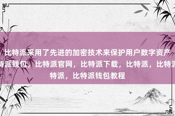 比特派采用了先进的加密技术来保护用户数字资产的安全比特派钱包，比特派官网，比特派下载，比特派，比特派钱包教程