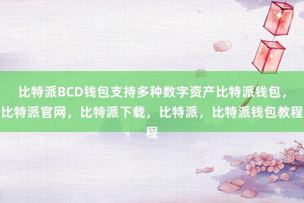 比特派BCD钱包支持多种数字资产比特派钱包，比特派官网，比特派下载，比特派，比特派钱包教程