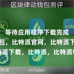 等待应用程序下载完成比特派钱包，比特派官网，比特派下载，比特派，比特派钱包教程