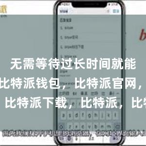 无需等待过长时间就能开始使用比特派钱包，比特派官网，比特派下载，比特派，比特派钱包教程