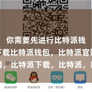 你需要先进行比特派钱包app下载比特派钱包，比特派官网，比特派下载，比特派，比特派钱包教程